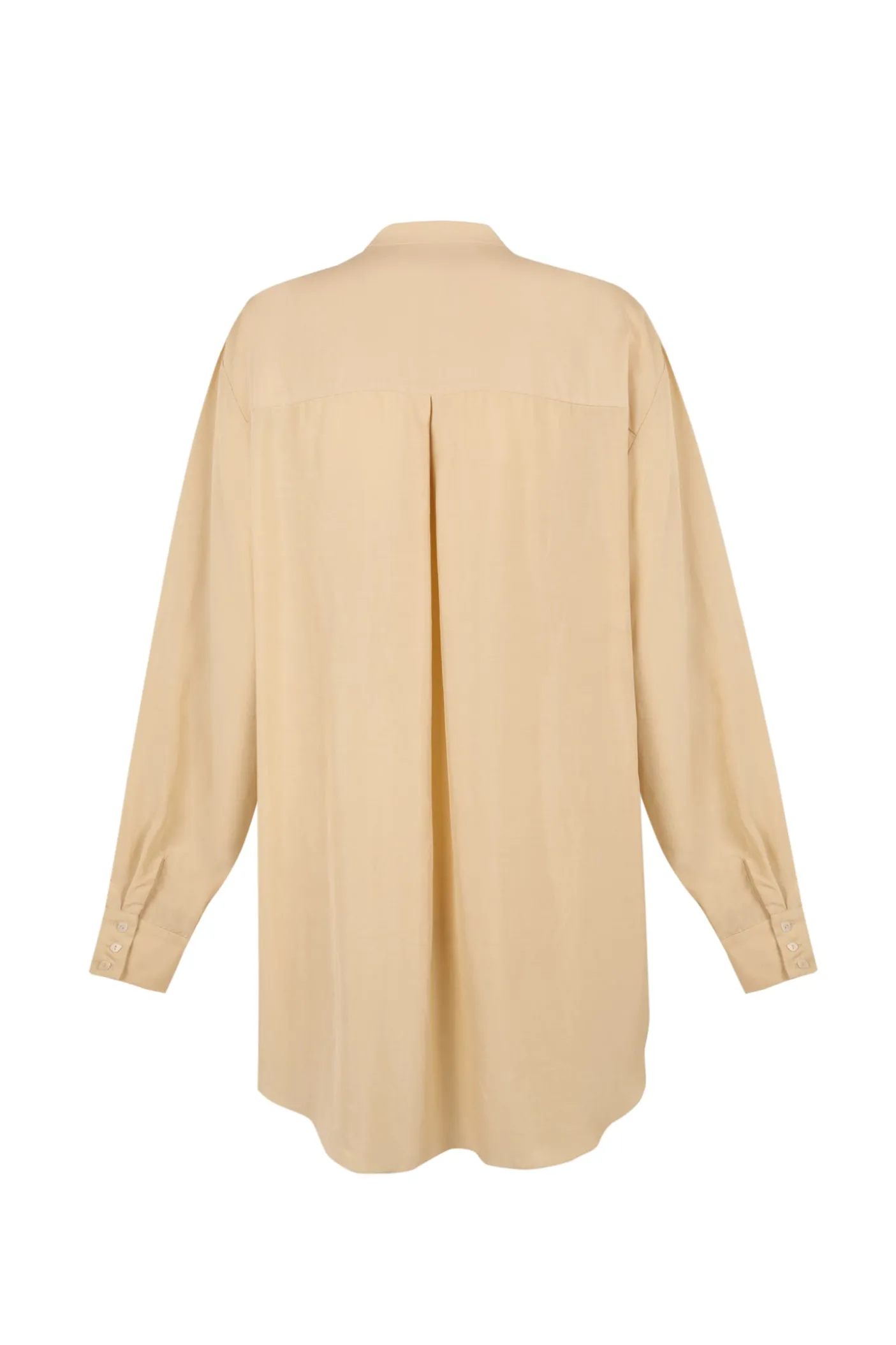 Fernanda, beige silk shirt
