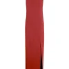 Fiona, carmine red fitted dress