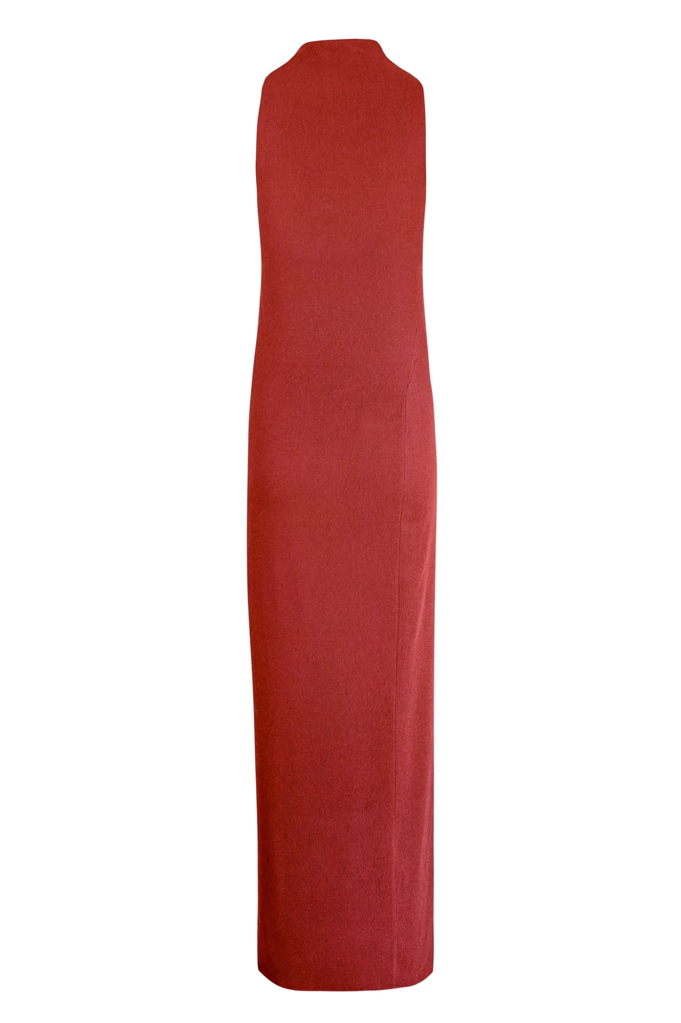 Fiona, carmine red fitted dress
