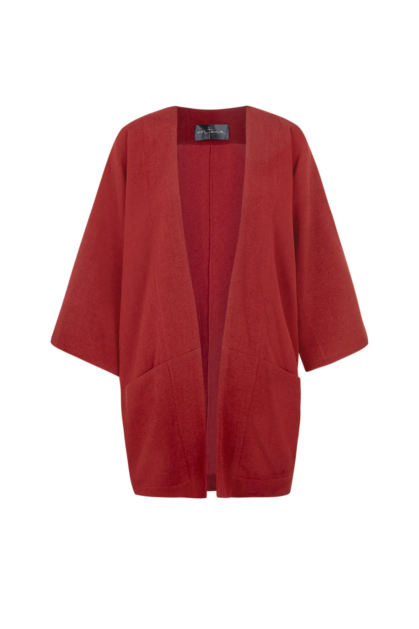 Fiona, carmine red jacket