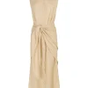 Frances, dress in vanilla silk