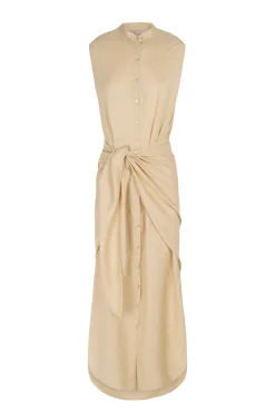 Frances, dress in vanilla silk
