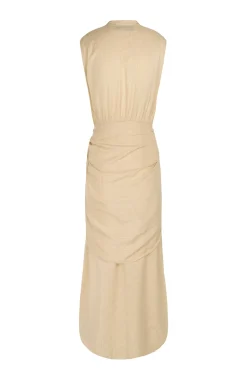 Frances, dress in vanilla silk