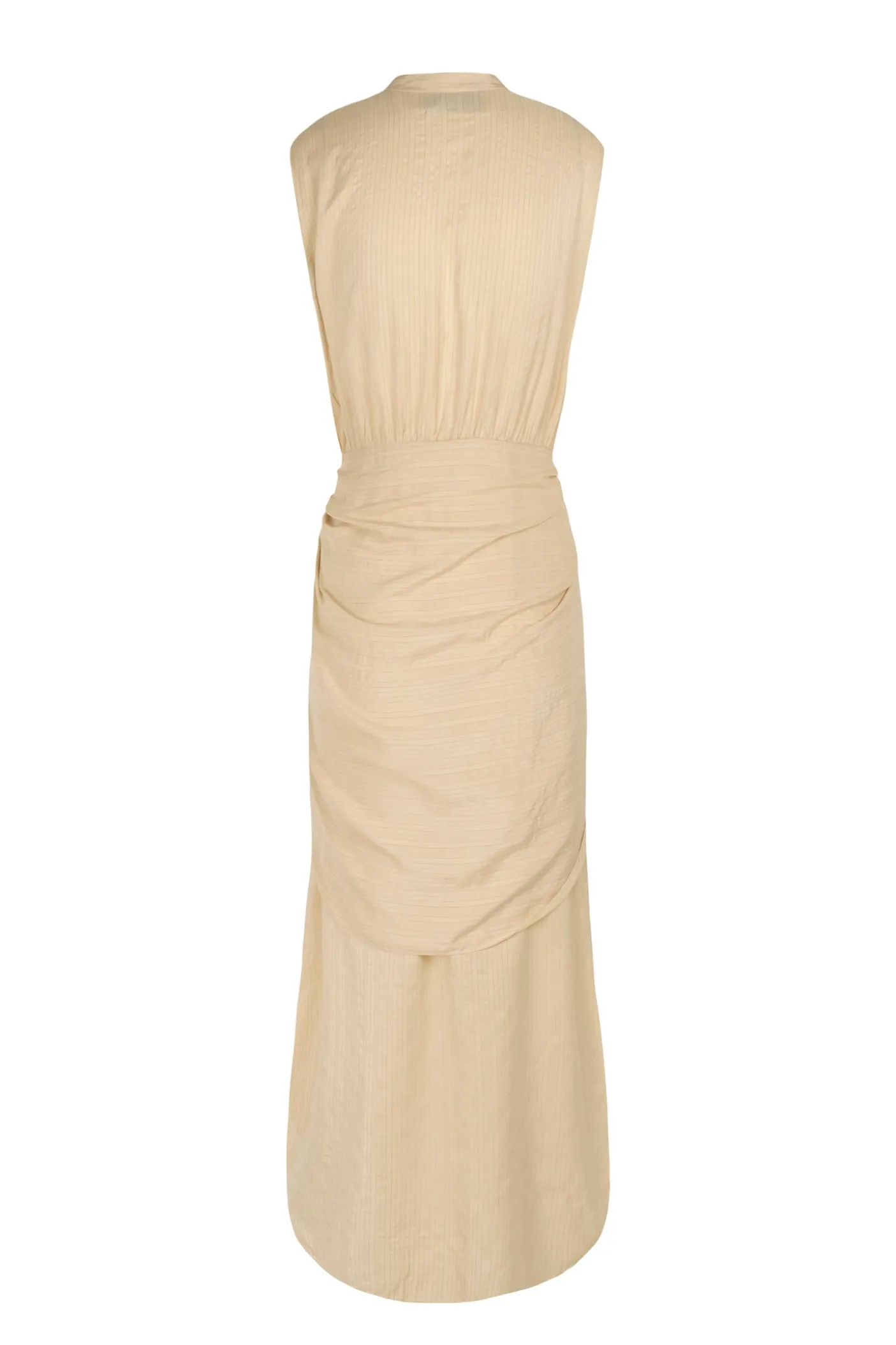 Frances, dress in vanilla silk