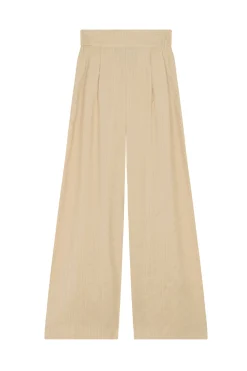 Frances, long pants in vanilla silk