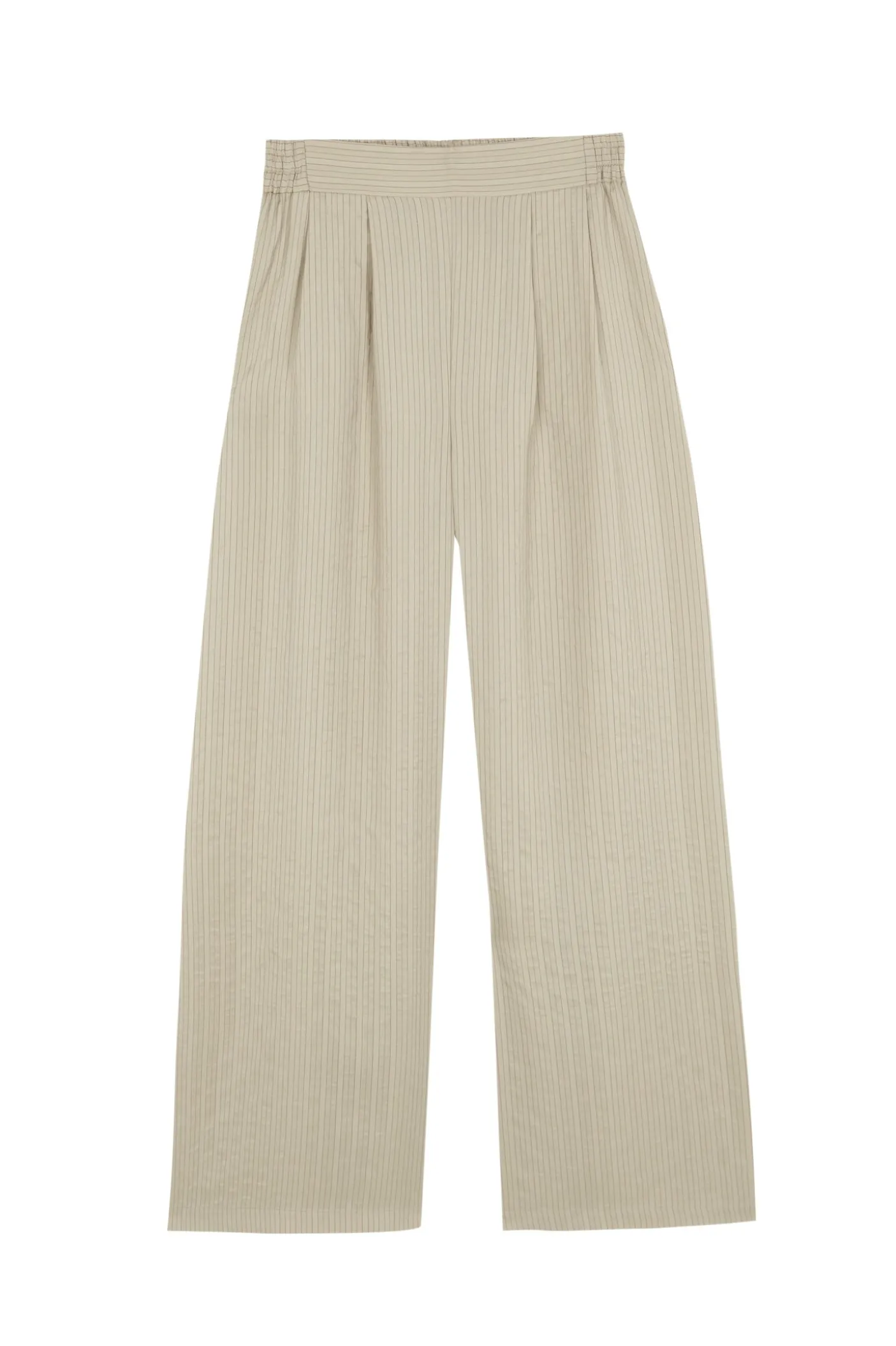Francisca, cinnamon striped silk pants