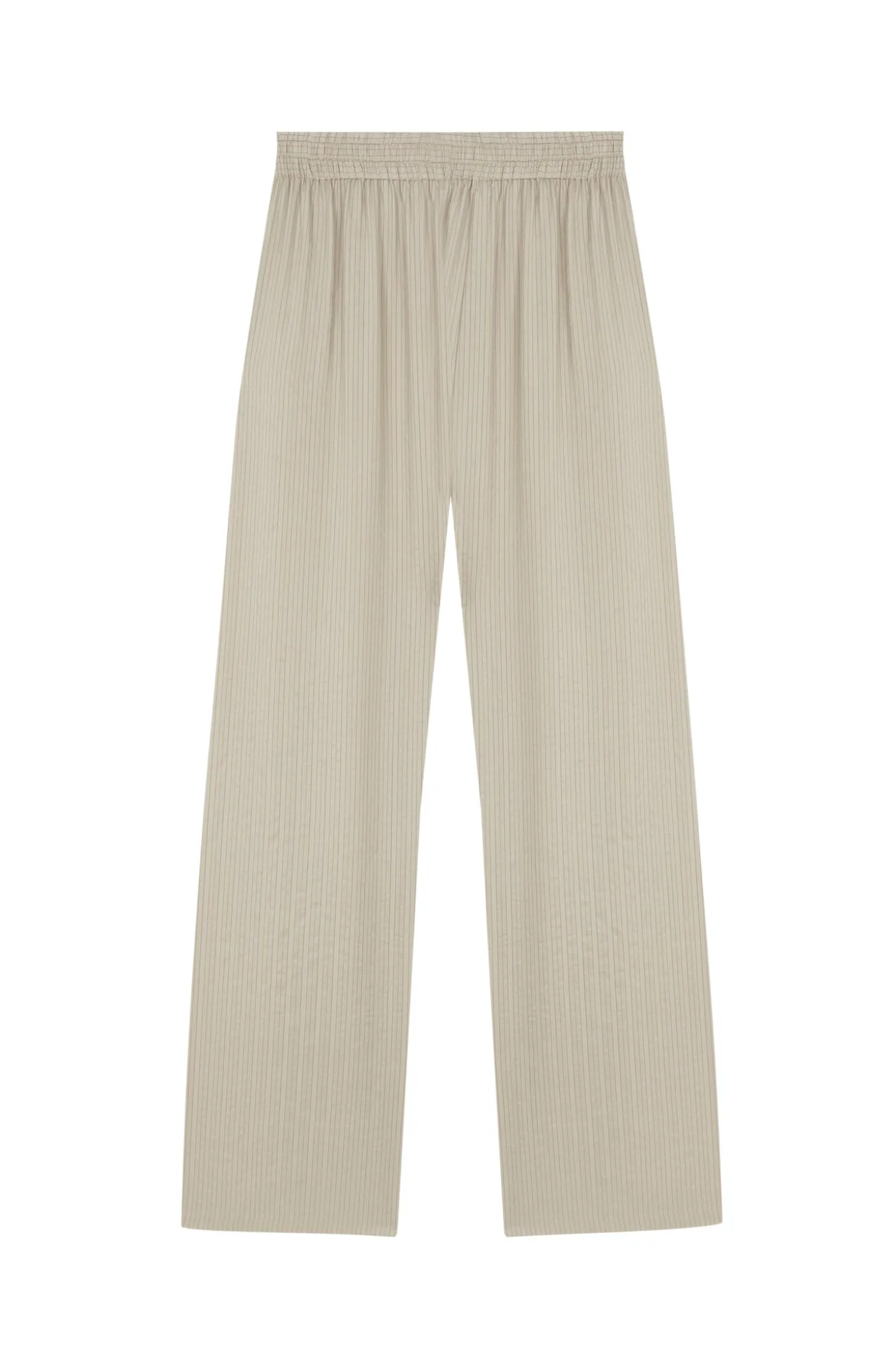 Francisca, cinnamon striped silk pants