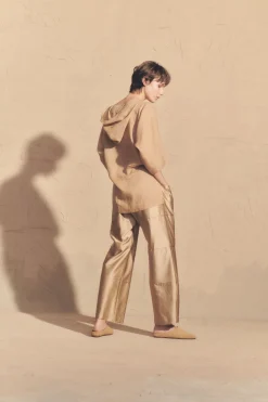 Gaynor, pink sand pants