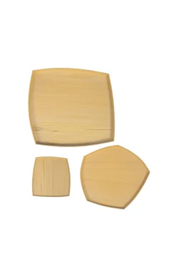 Geom, geometric ayous wood trays