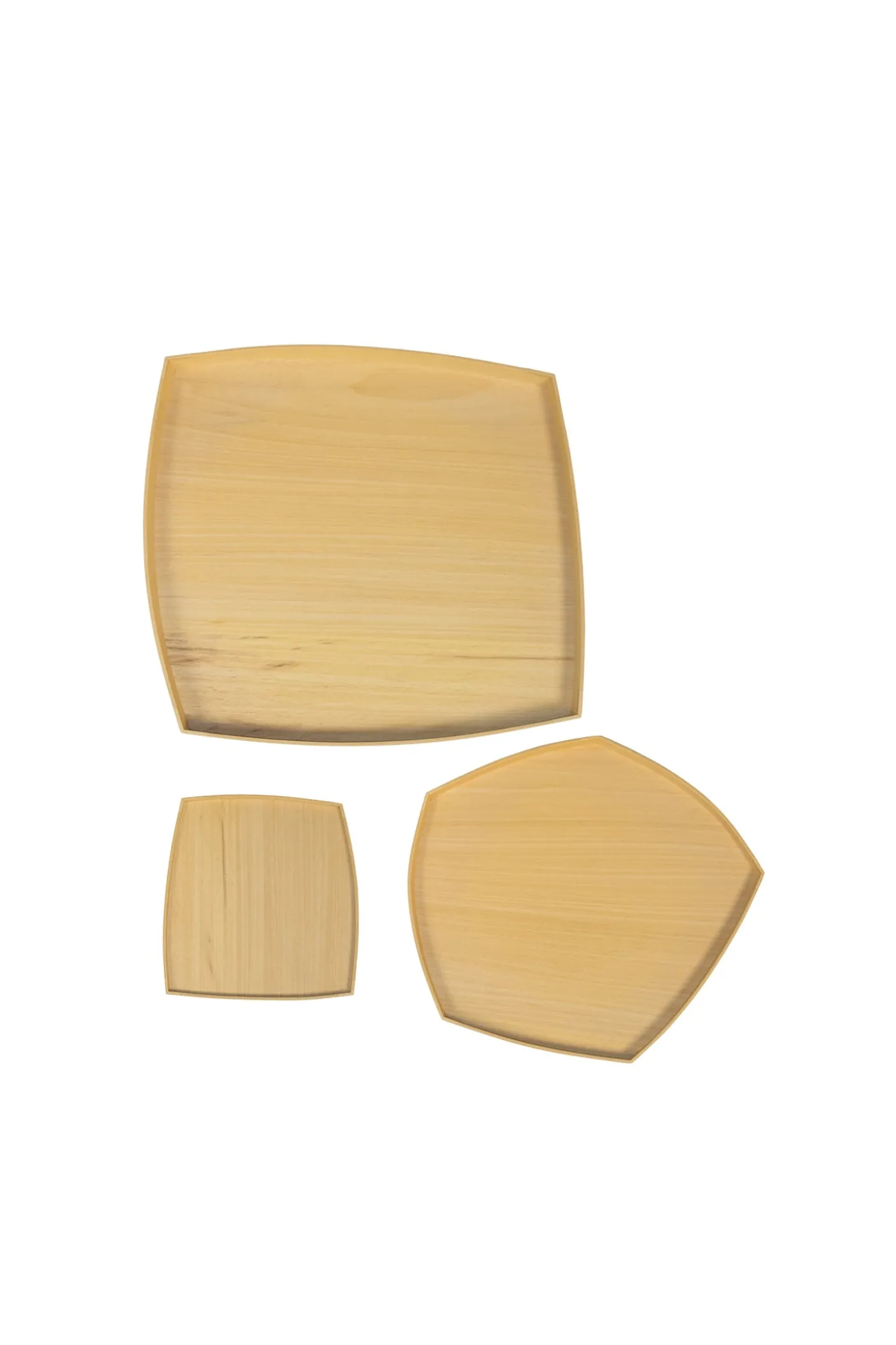 Geom, geometric ayous wood trays