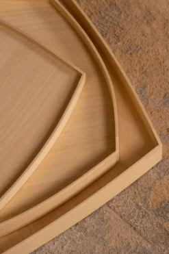 Geom, geometric ayous wood trays