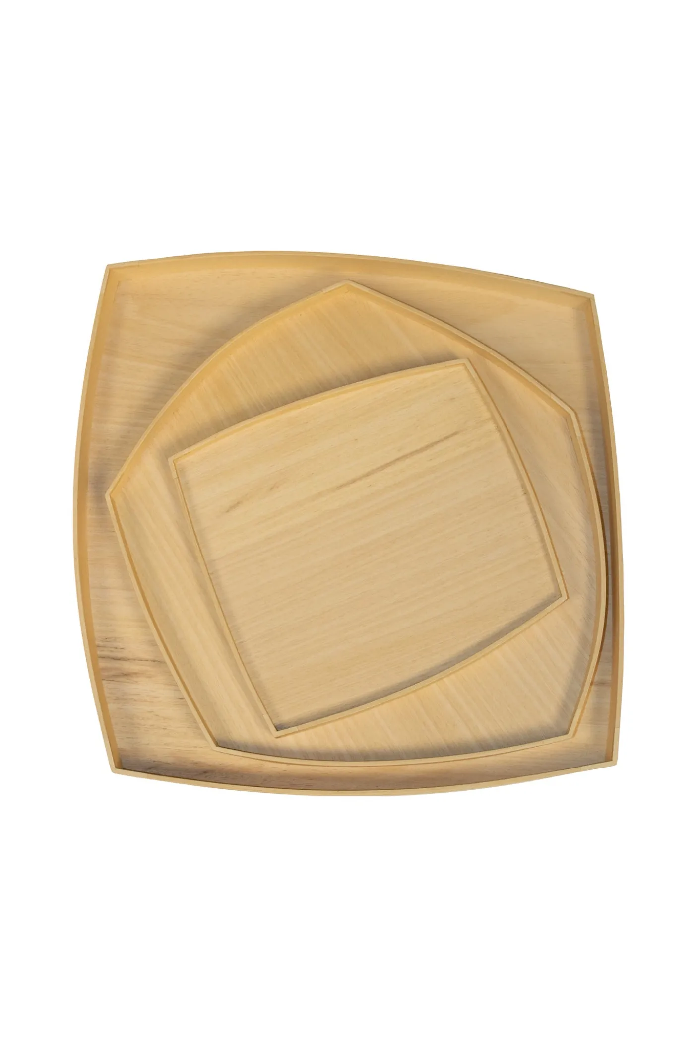 Geom, geometric ayous wood trays