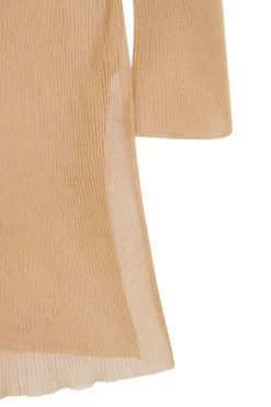 Giulia, chaqueta en punto de seda melocotón
