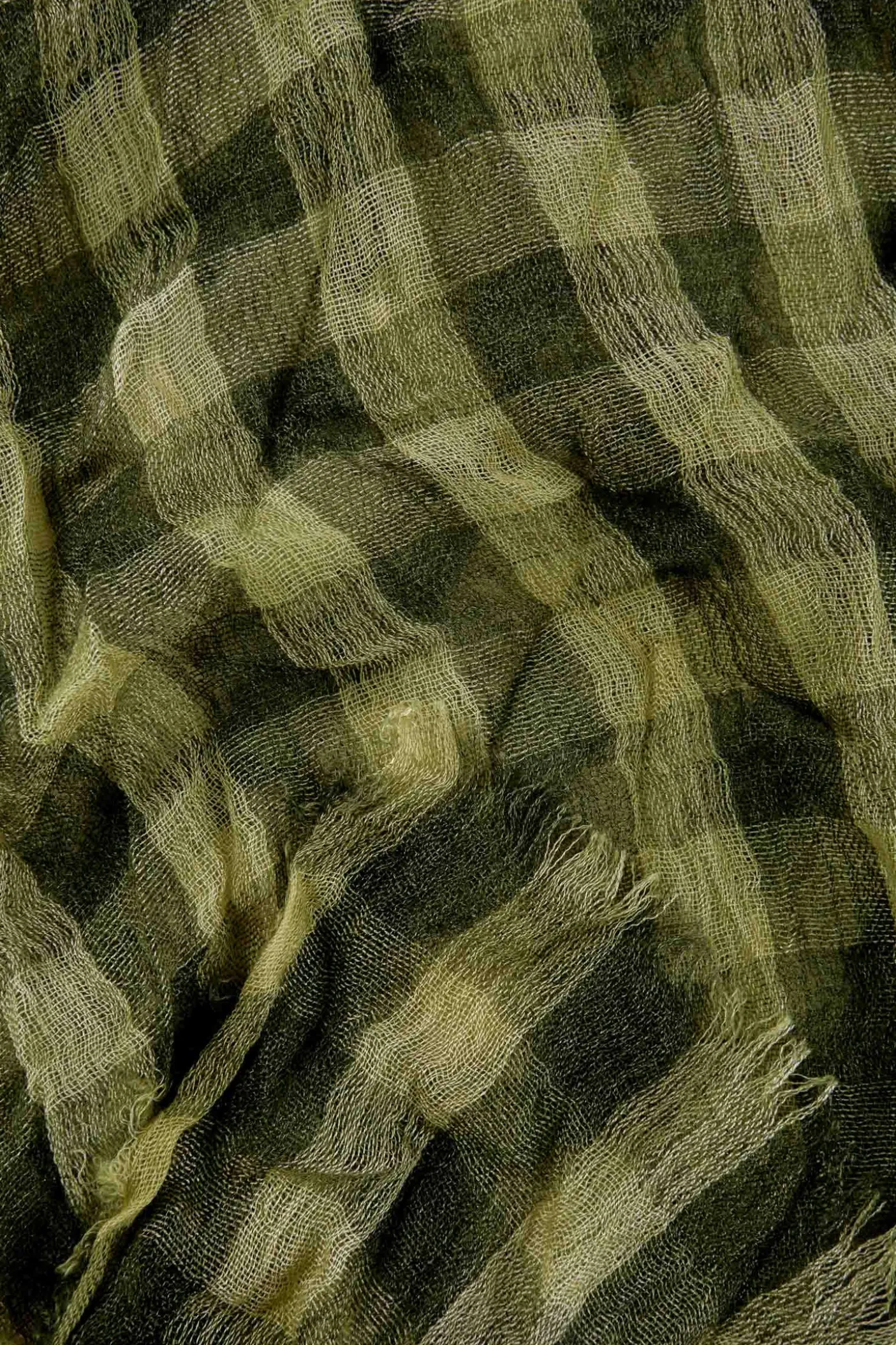 Giuseppe, green checked foulard