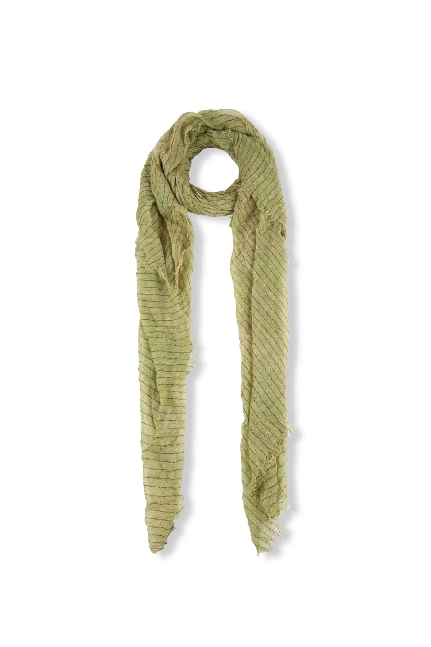 Giuseppe, green striped foulard