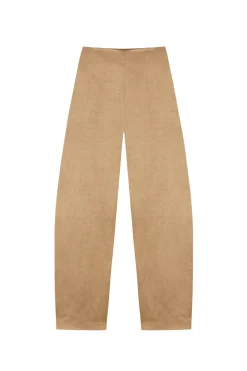 Gloria, cocoa linen and viscose pants