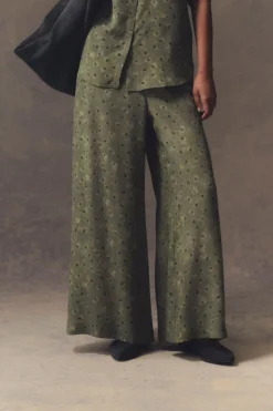 Irina, printed silk pants