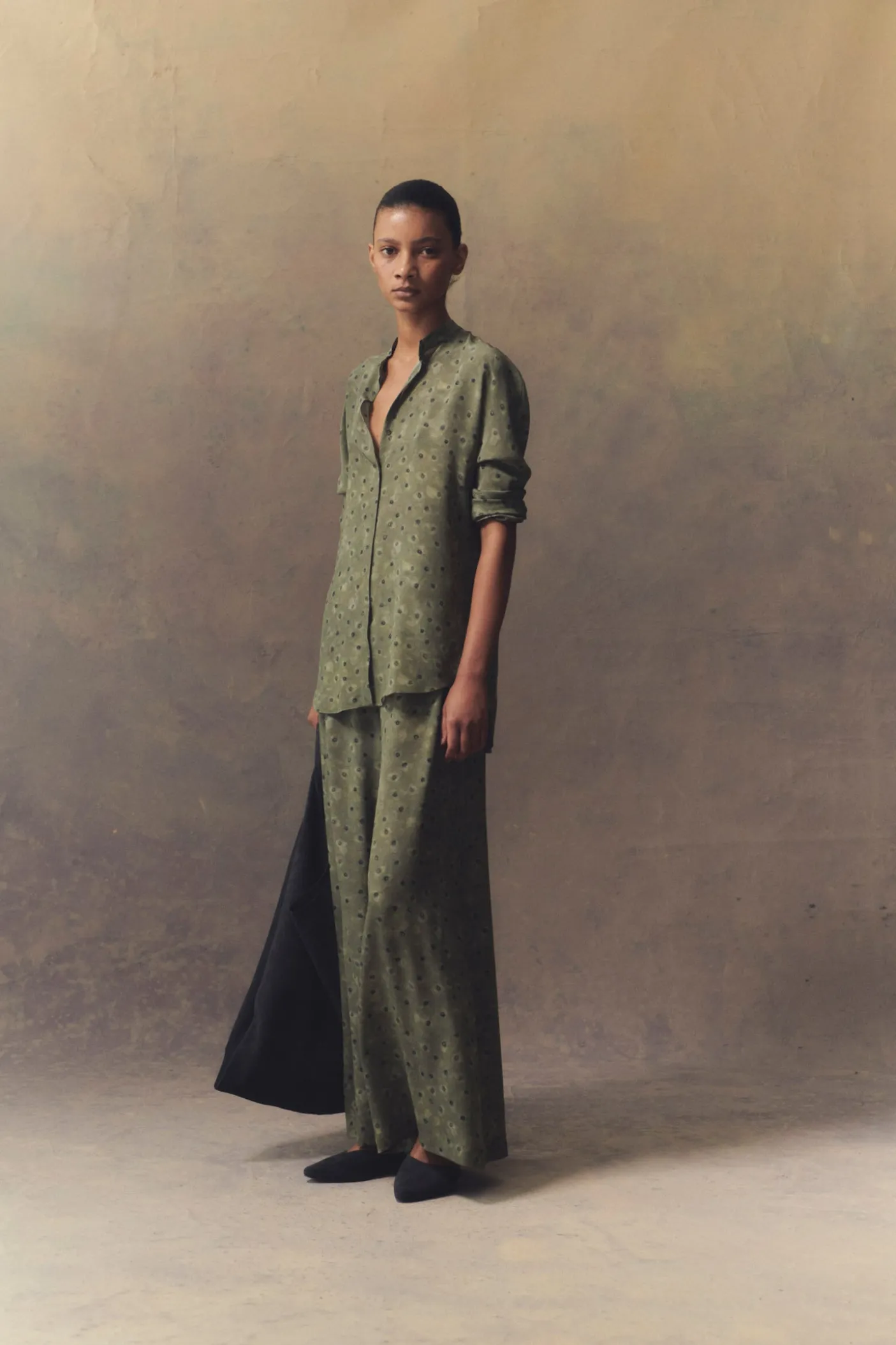 Irina, printed silk pants