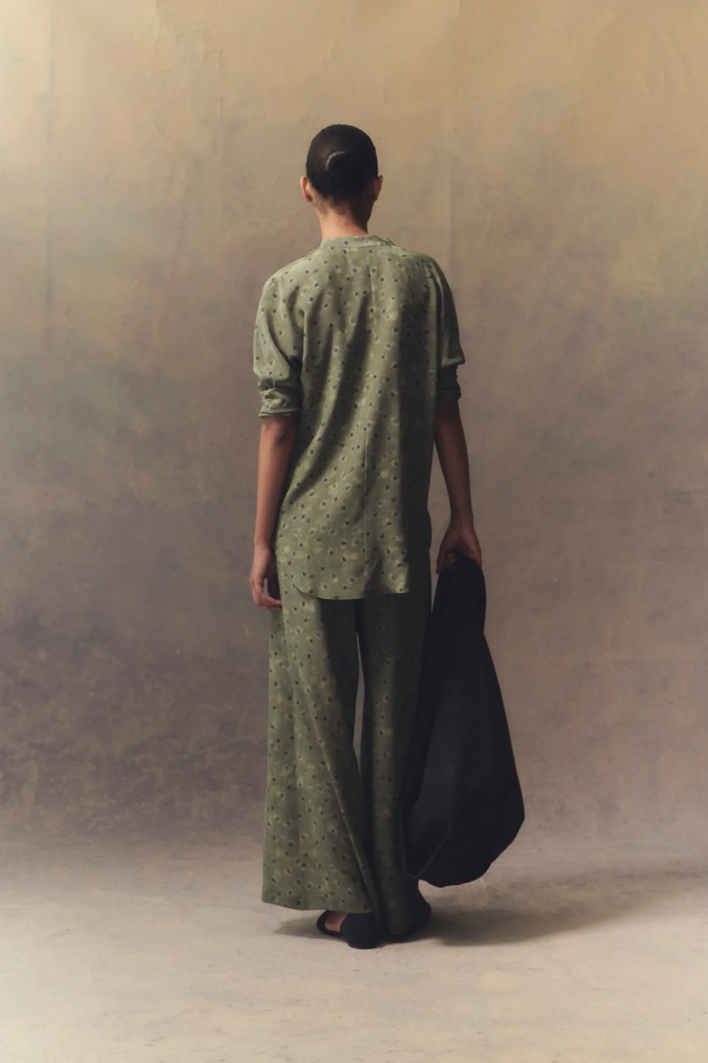Irina, printed silk pants