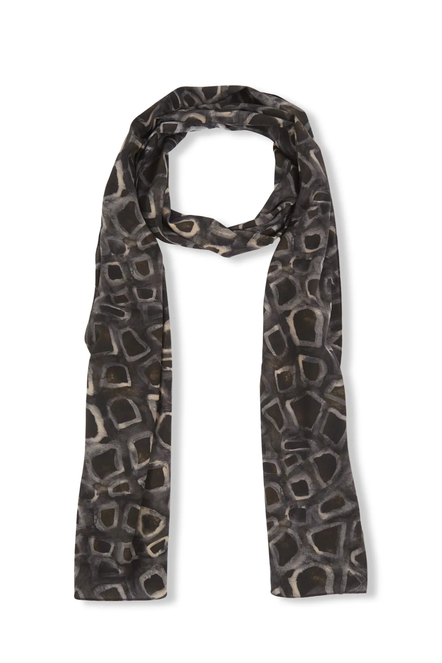 Irma, yasu print silk scarf