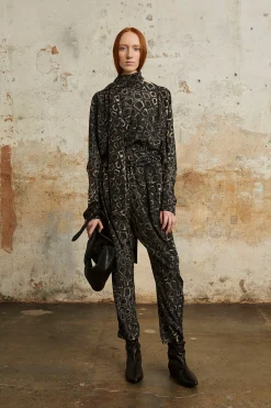 Irma, yasu print silk top