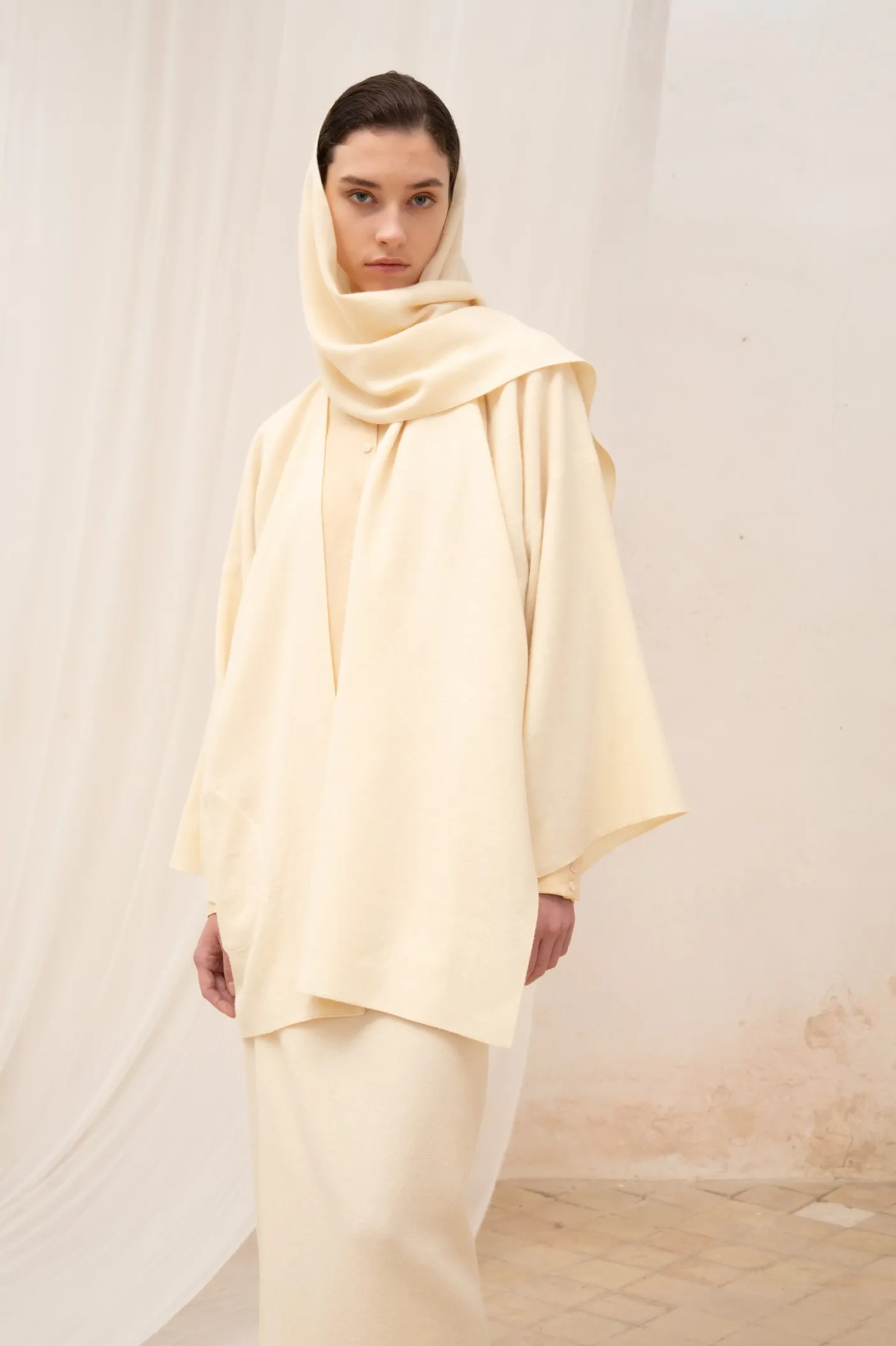 Jack, ivory yak wool jacket