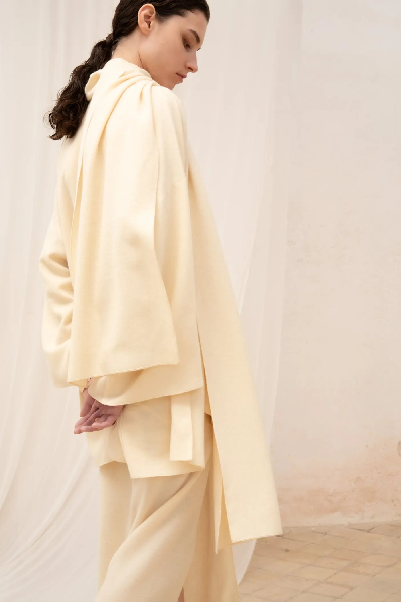Jack, ivory yak wool jacket