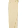 Jackie, ivory yak wool sarong skirt