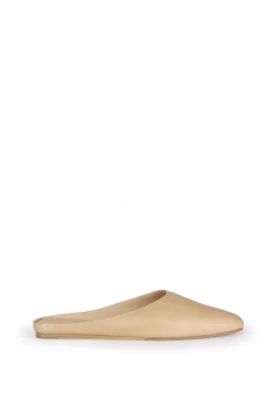 Jackie, mule en cuero beige