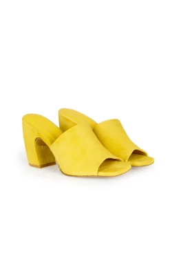 Janis, mules de ante amarillo