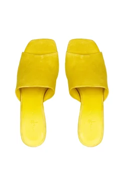 Janis, mules de ante amarillo