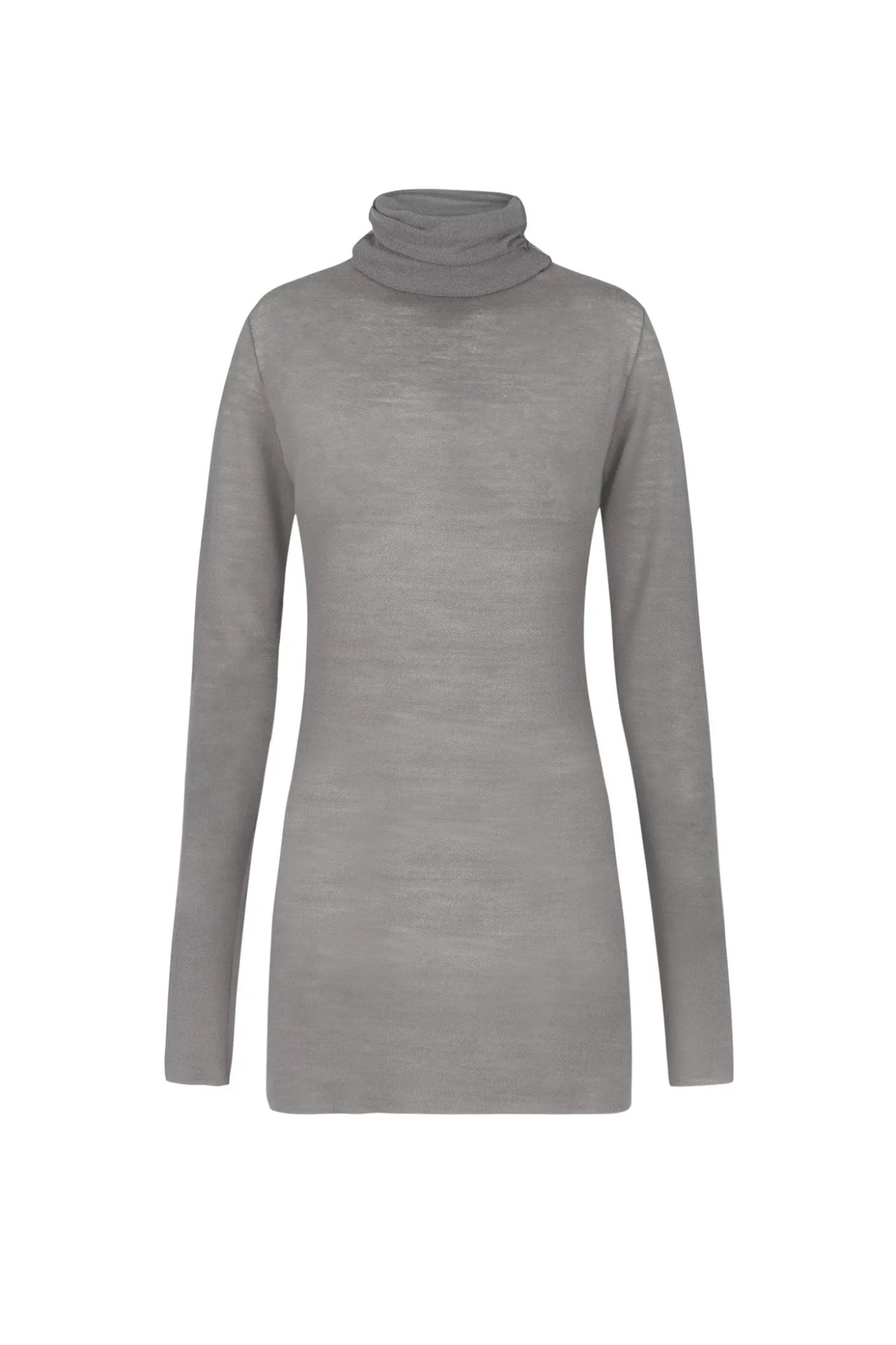 Jenna, top en lana virgen gris