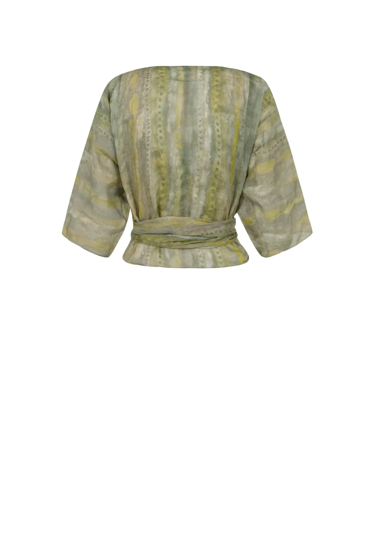 Jill, printed ramie top