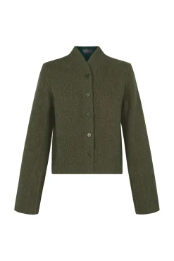 Jo, chaqueta doble faz verde