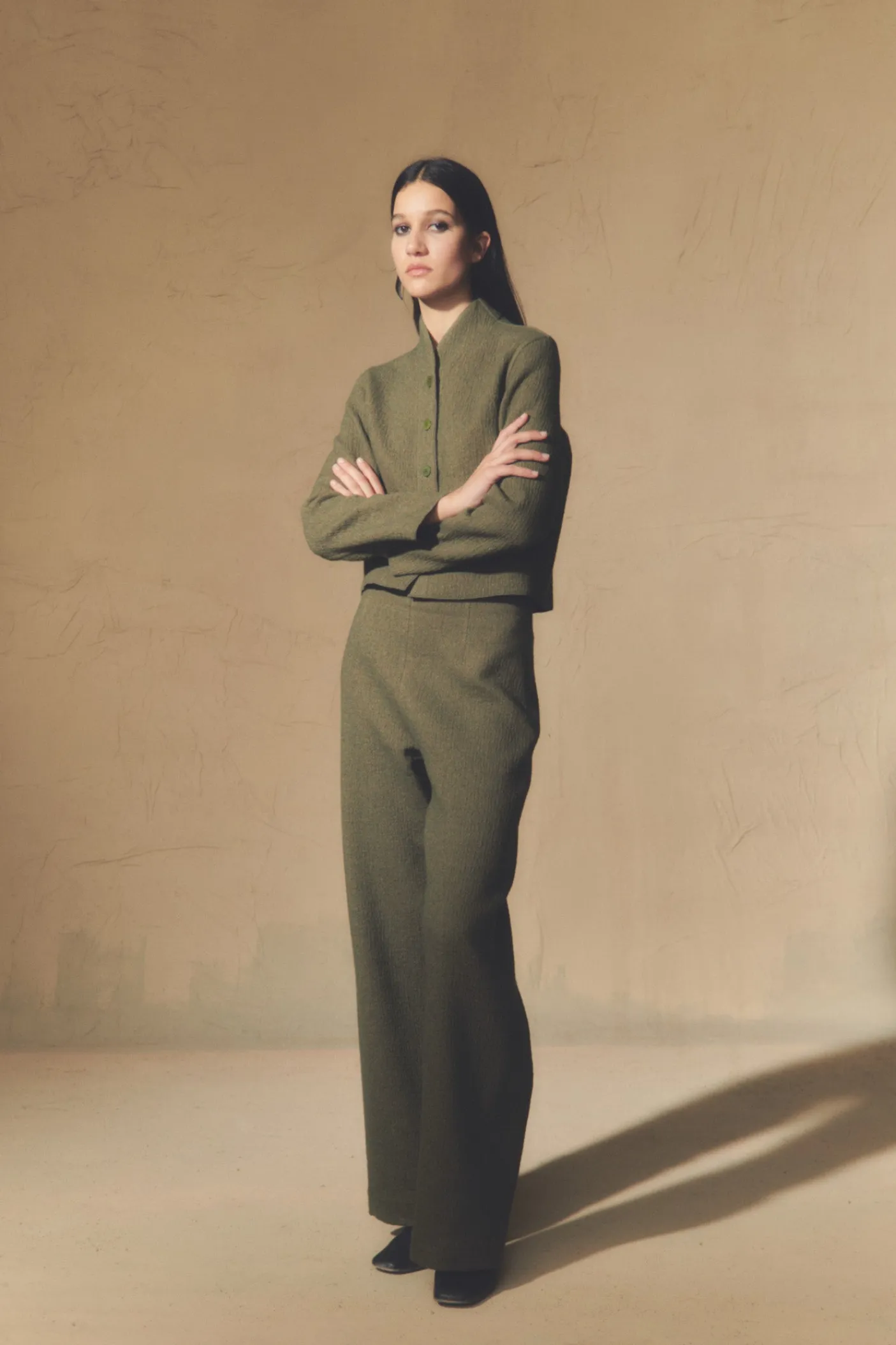 Jo, chaqueta doble faz verde