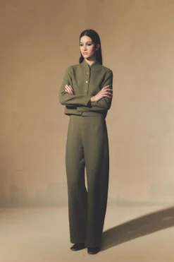 Jo, chaqueta doble faz verde