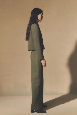 Jo, chaqueta doble faz verde