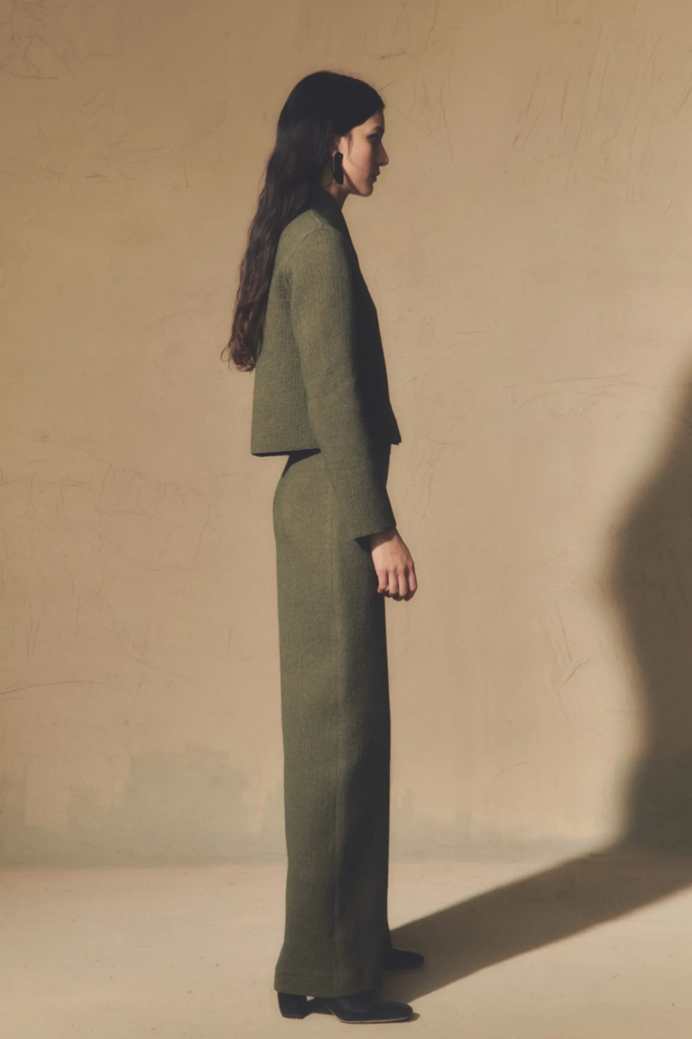 Jo, chaqueta doble faz verde