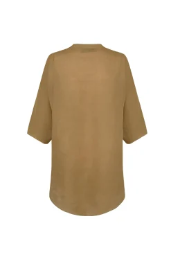 Jules, top en ramio ocre