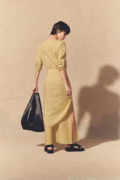 June, camomile ramie dress