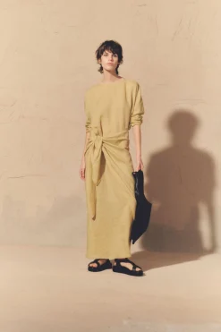 June, camomile ramie dress