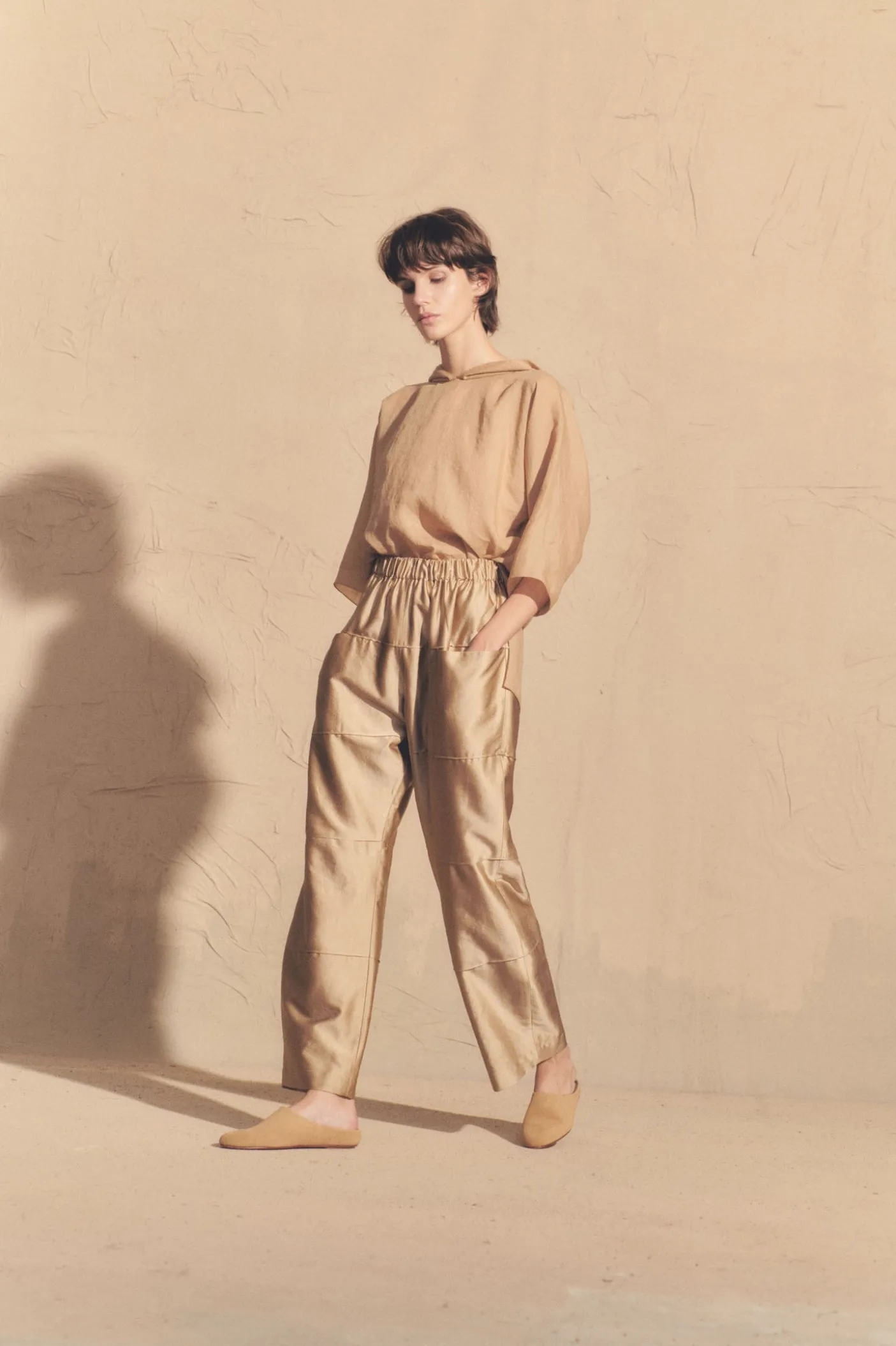 Juno, pink ramie top