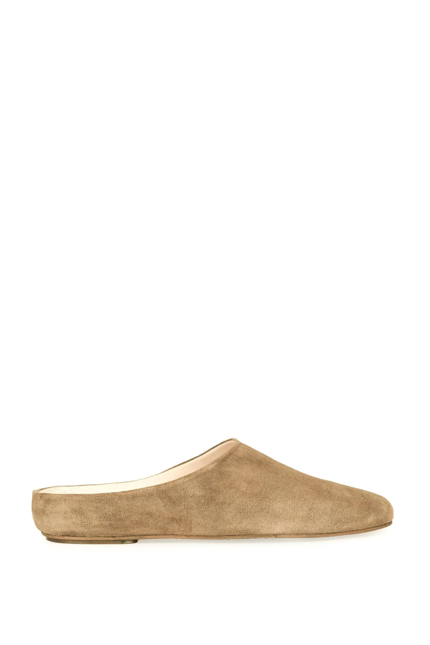 Kibal, babucha mujer de ante beige dorado
