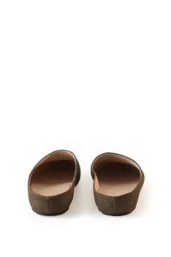 Kibal, babucha mujer de ante olive