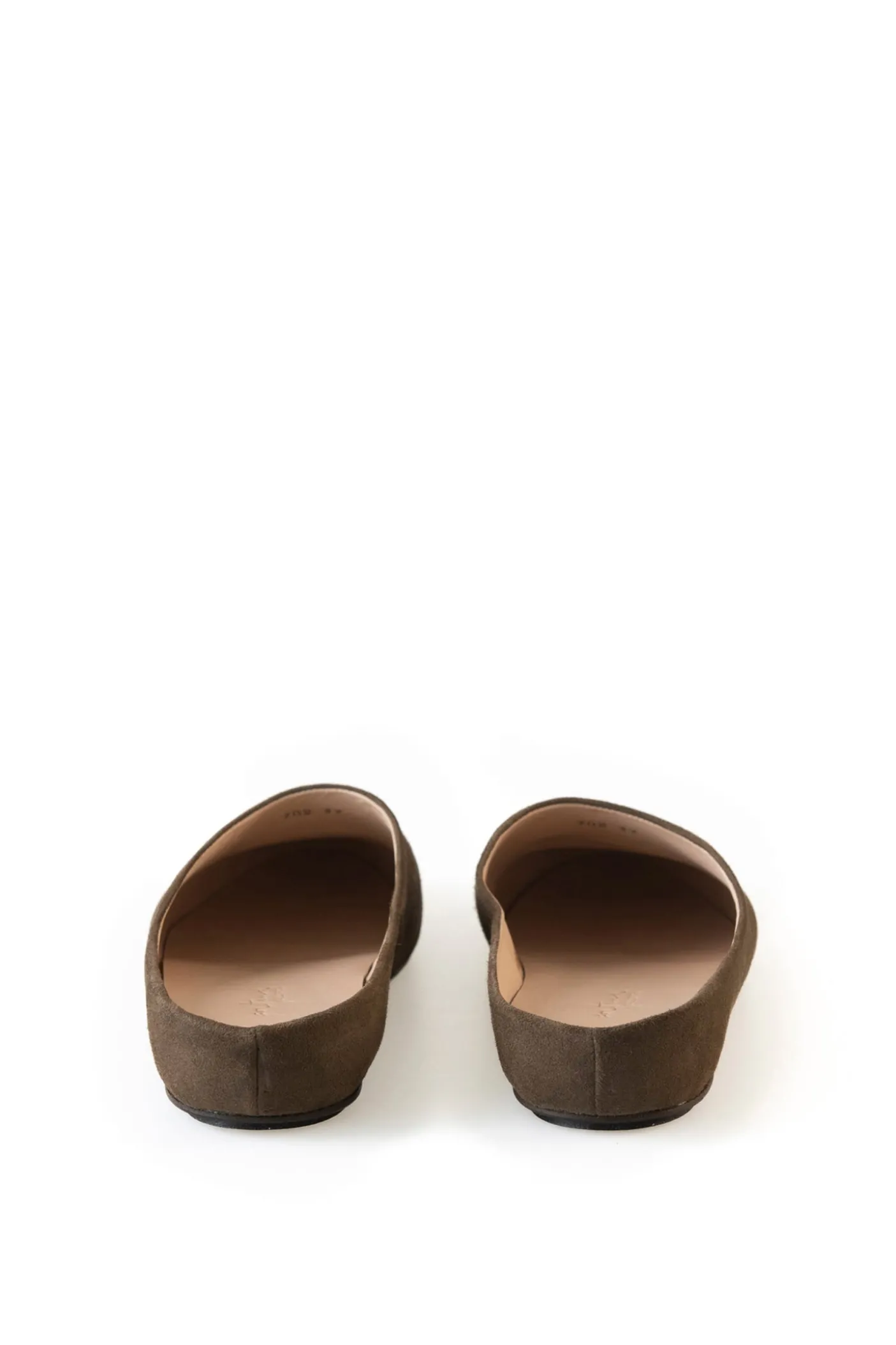 Kibal, babucha mujer de ante olive