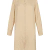 Kurt, long vanilla silk shirt