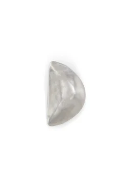 Kuu right, silver triangular earring