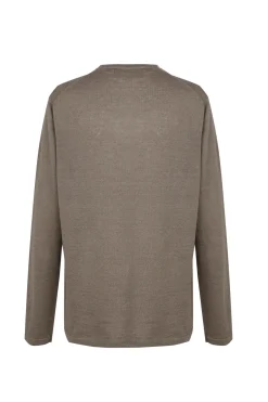 Lian, mink linen knit cardigan