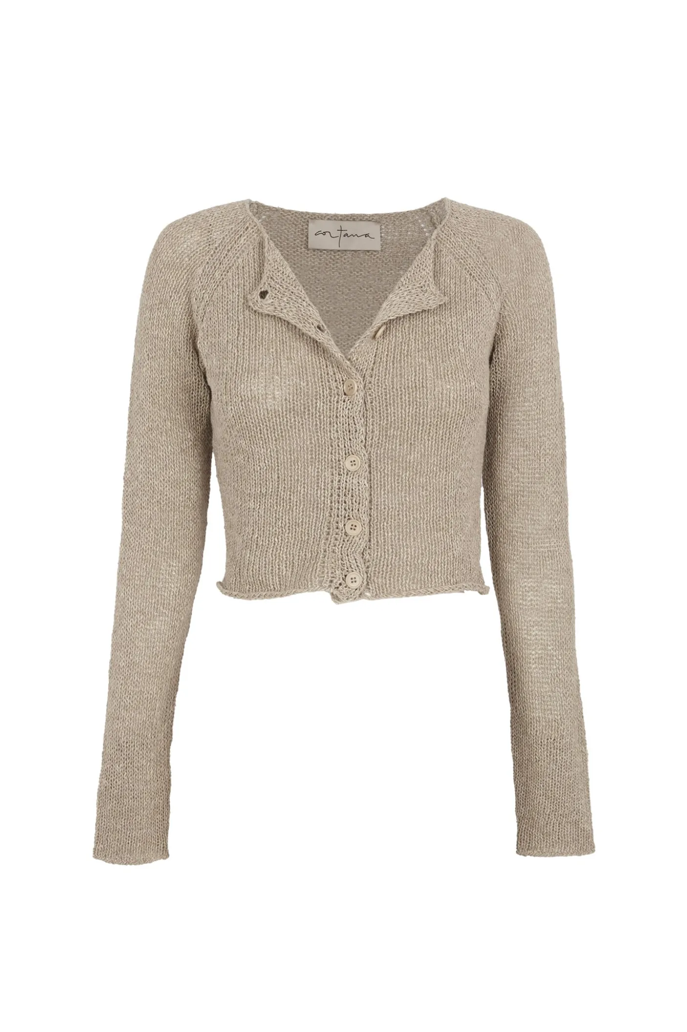 Lierre, light olive knitwear cardigan