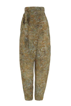 Lil, pantalon de seda trap print